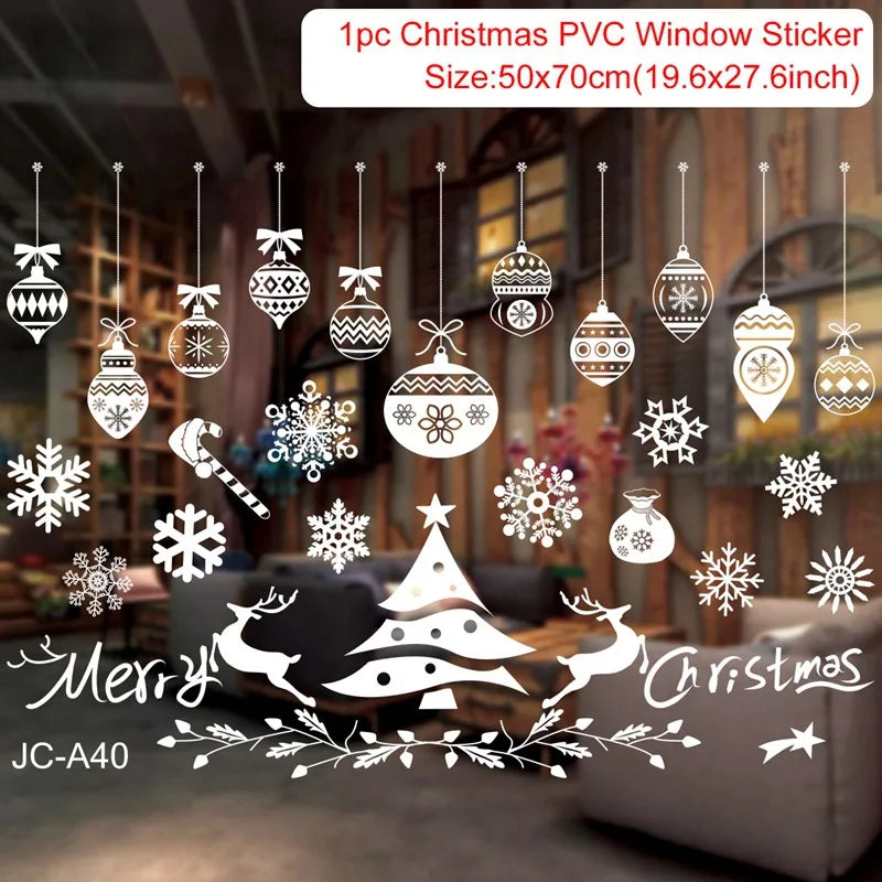 Stickers de fenêtre Merry Christmas – photo 35
