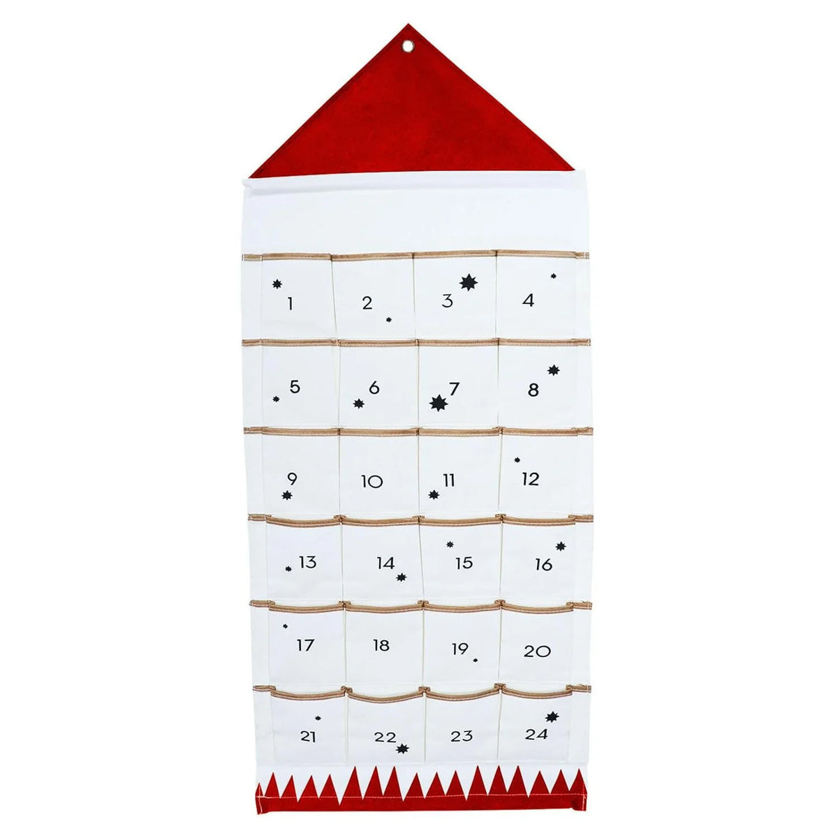 Calendrier de l'Avent mural en tissu 24 poches – photo 8