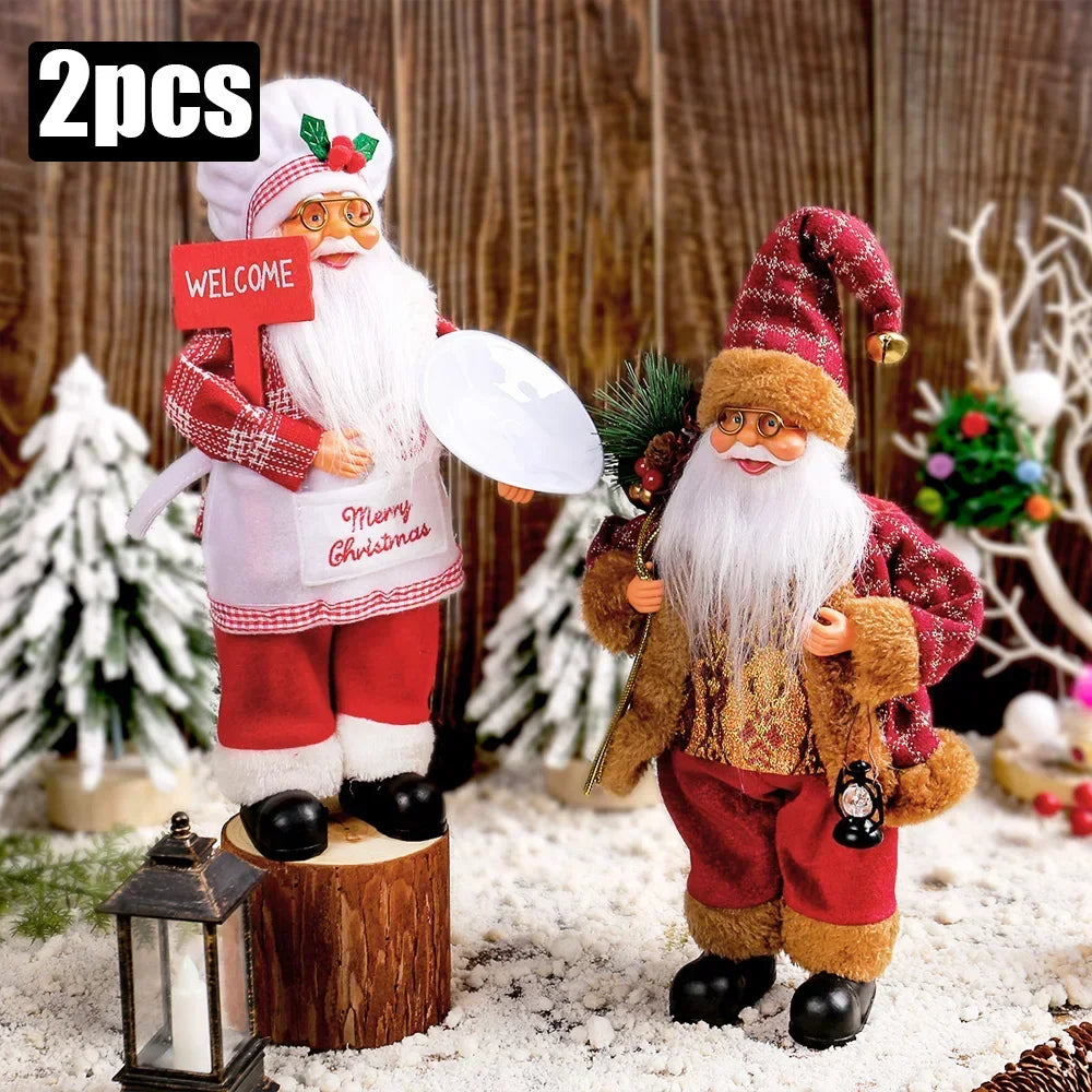 Peluche Père Noël lumineuse 30 cm – photo 11