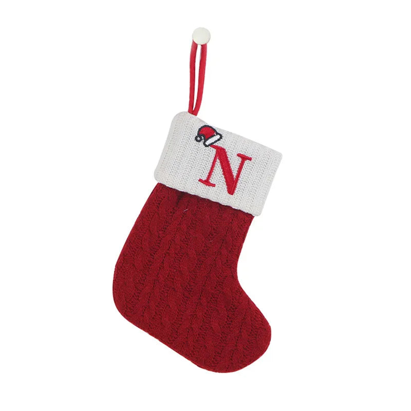 Chaussette de Noël en tricot avec initiale – photo 13