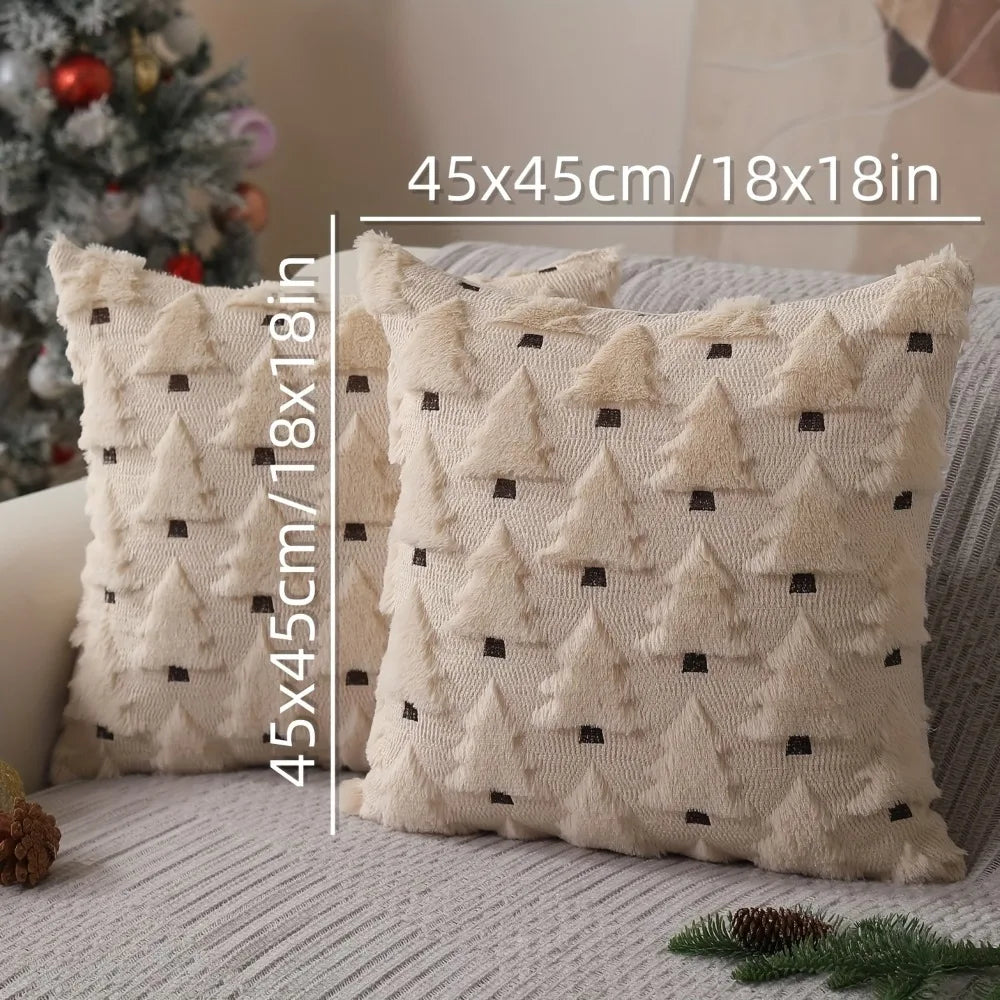 Housse de coussin de Noël en maille 45 × 45 cm – photo 5