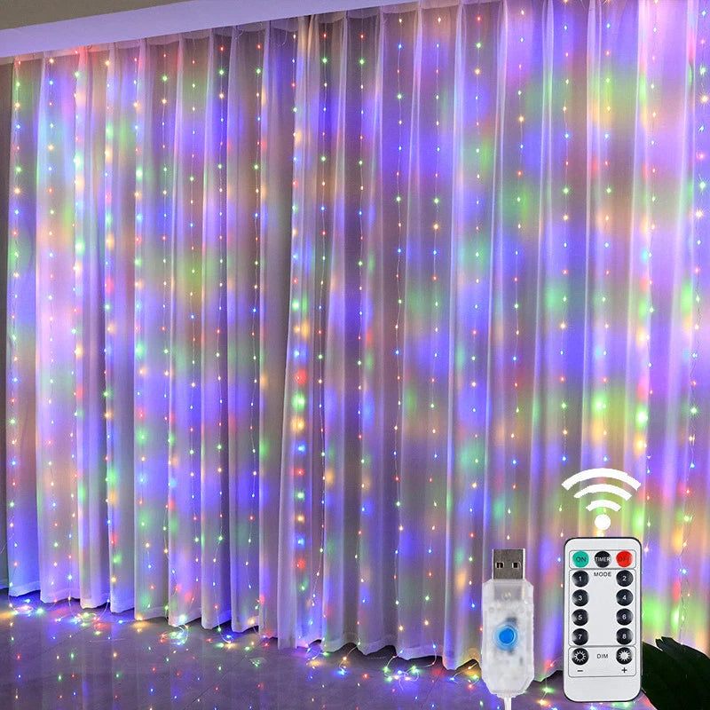 Rideau lumineux LED 8 modes avec télécommande – photo 7
