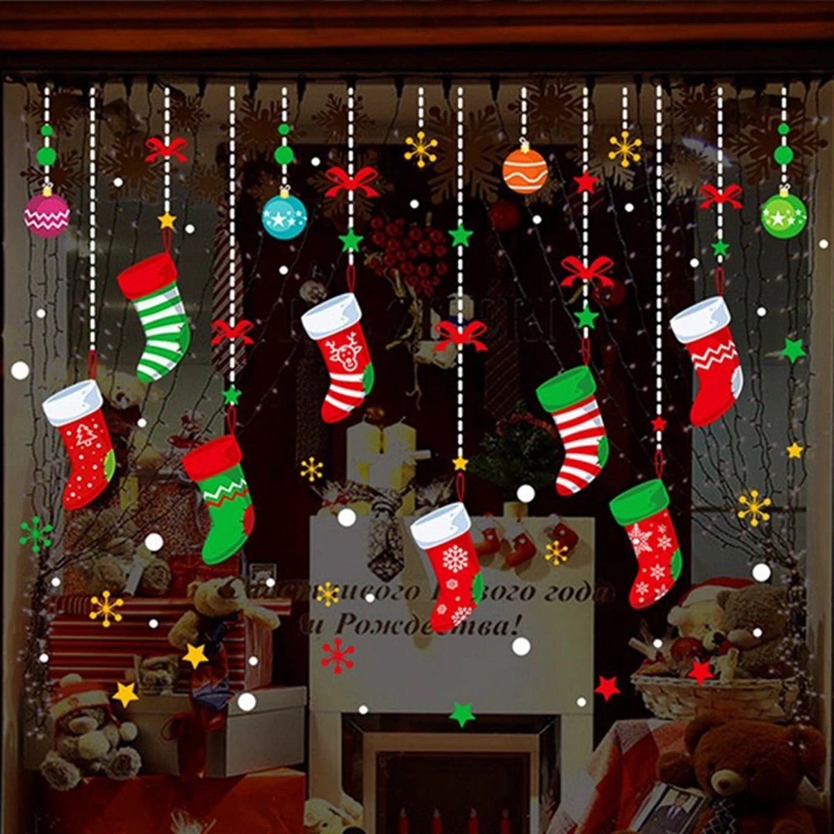 Stickers de fenêtre Merry Christmas – photo 5