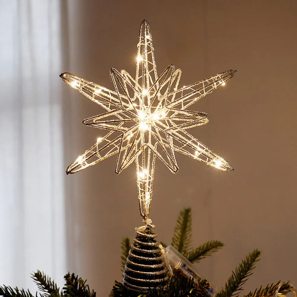 Cime de sapin étoile lumineuse LED – photo 5