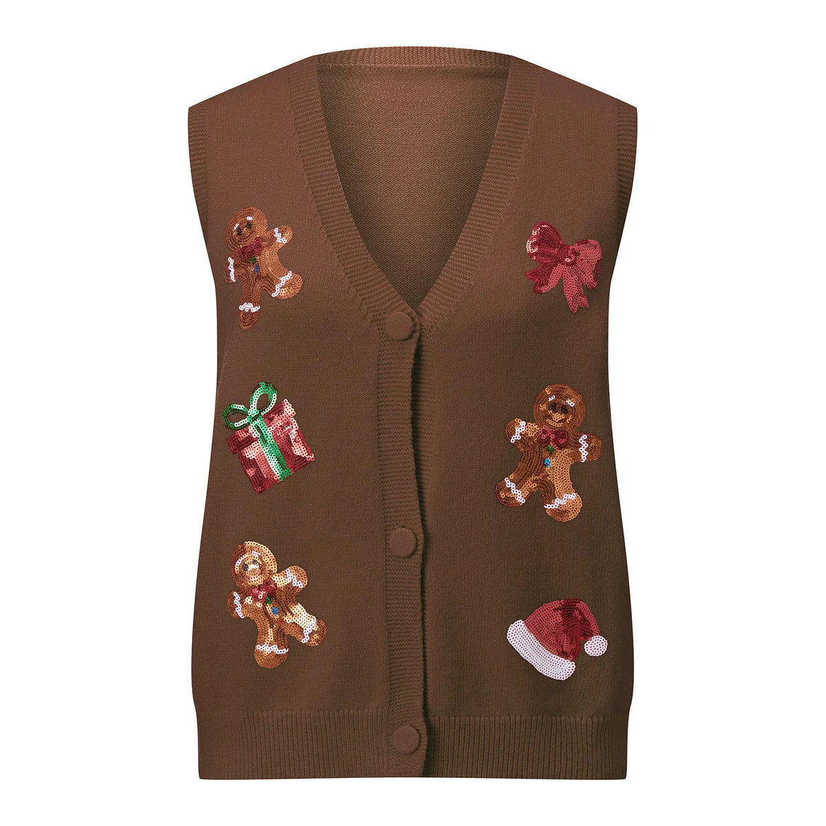 Gilet de Noël à sequins pour femme – photo 22