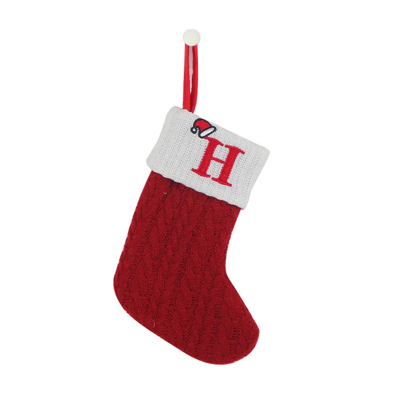 Chaussette de Noël en tricot avec initiale – photo 16