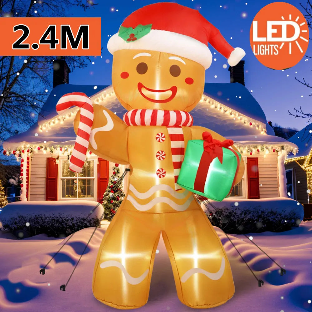 Inflatable gingerbread man 2.4 m – Santa's Gallery