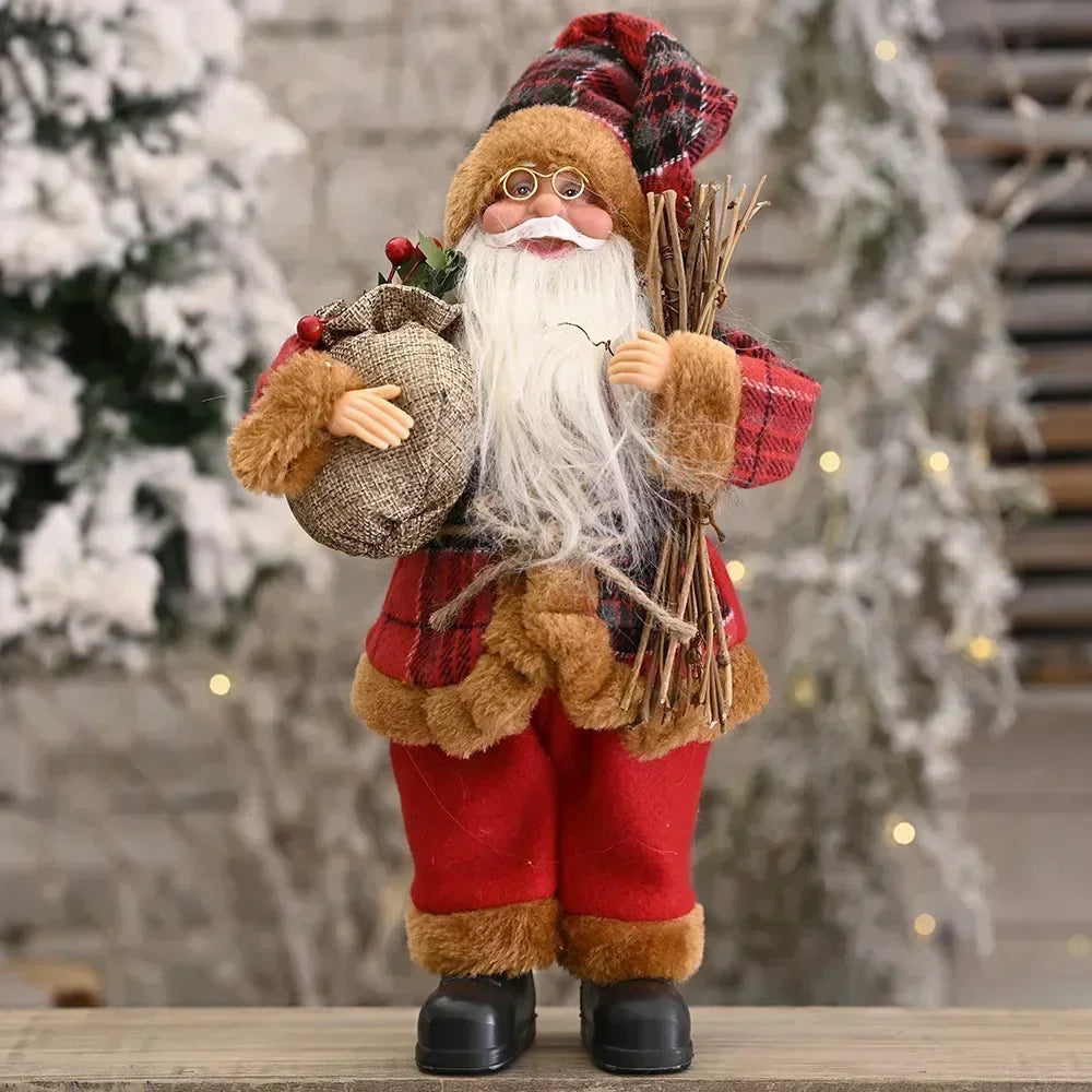 Peluche Père Noël lumineuse 30 cm – photo 14
