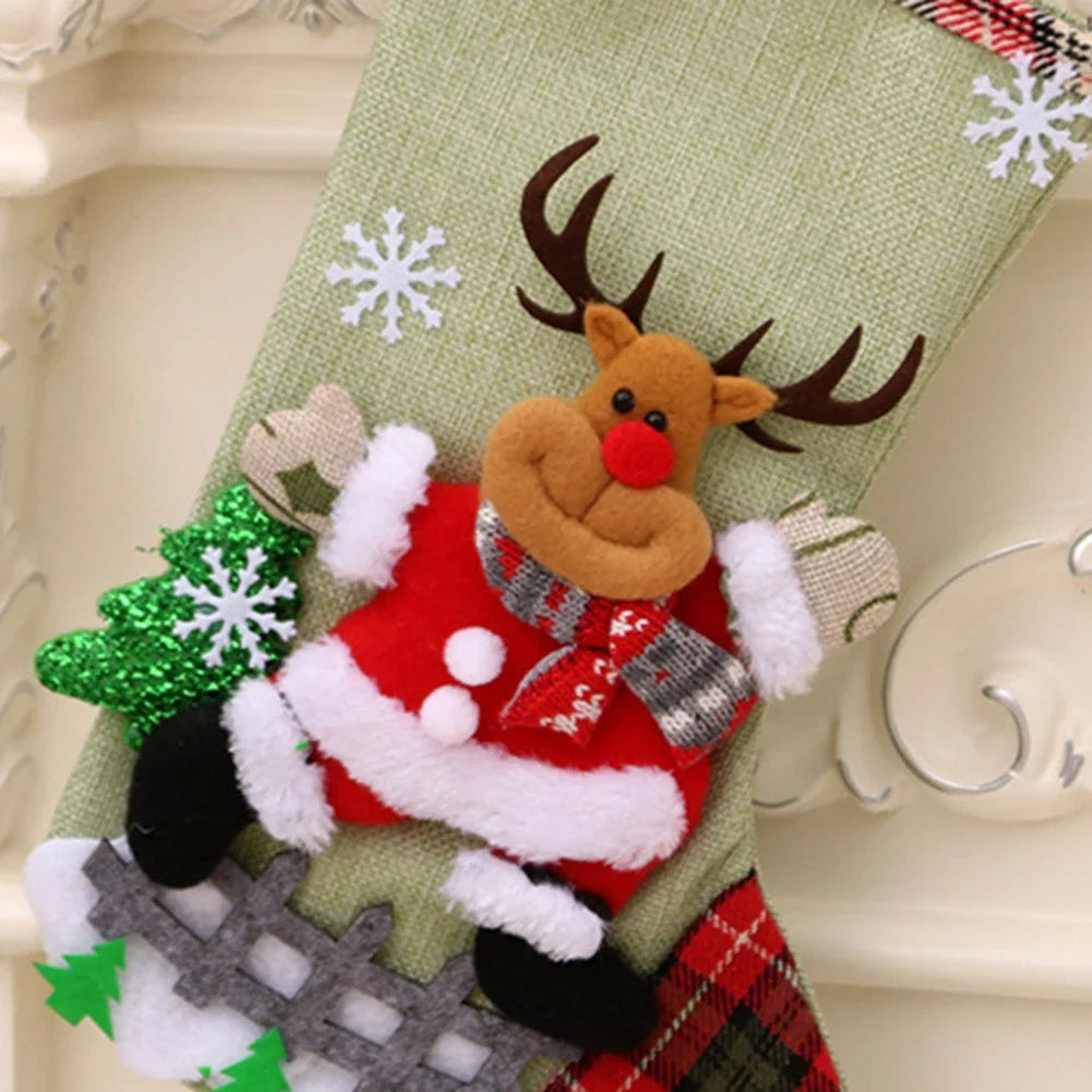 Lot de 4 grandes chaussettes de Noël – photo 4