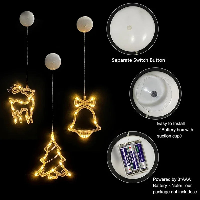 Décoration lumineuse de fenêtre à suspendre – photo 6