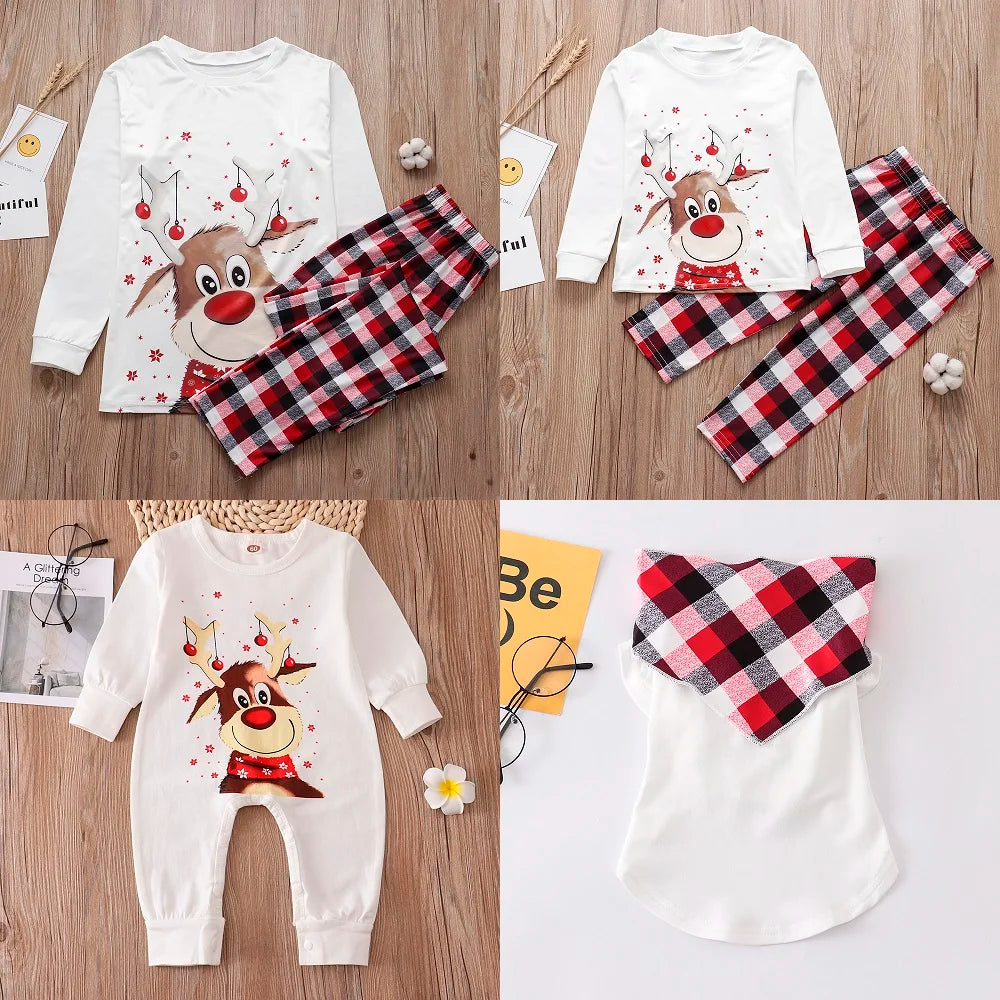 Pyjama de Noël assorti famille imprimé renne – photo 7