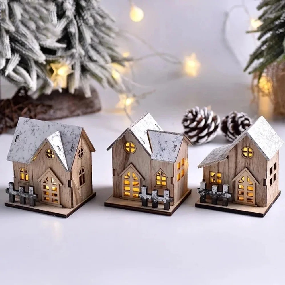 Maisonnette en bois lumineuse LED – photo 5