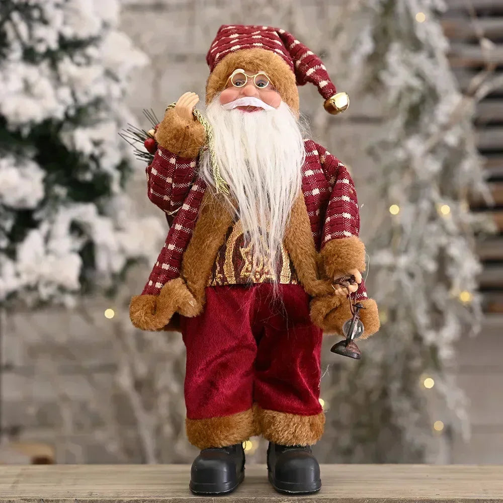 Peluche Père Noël lumineuse 30 cm – photo 13