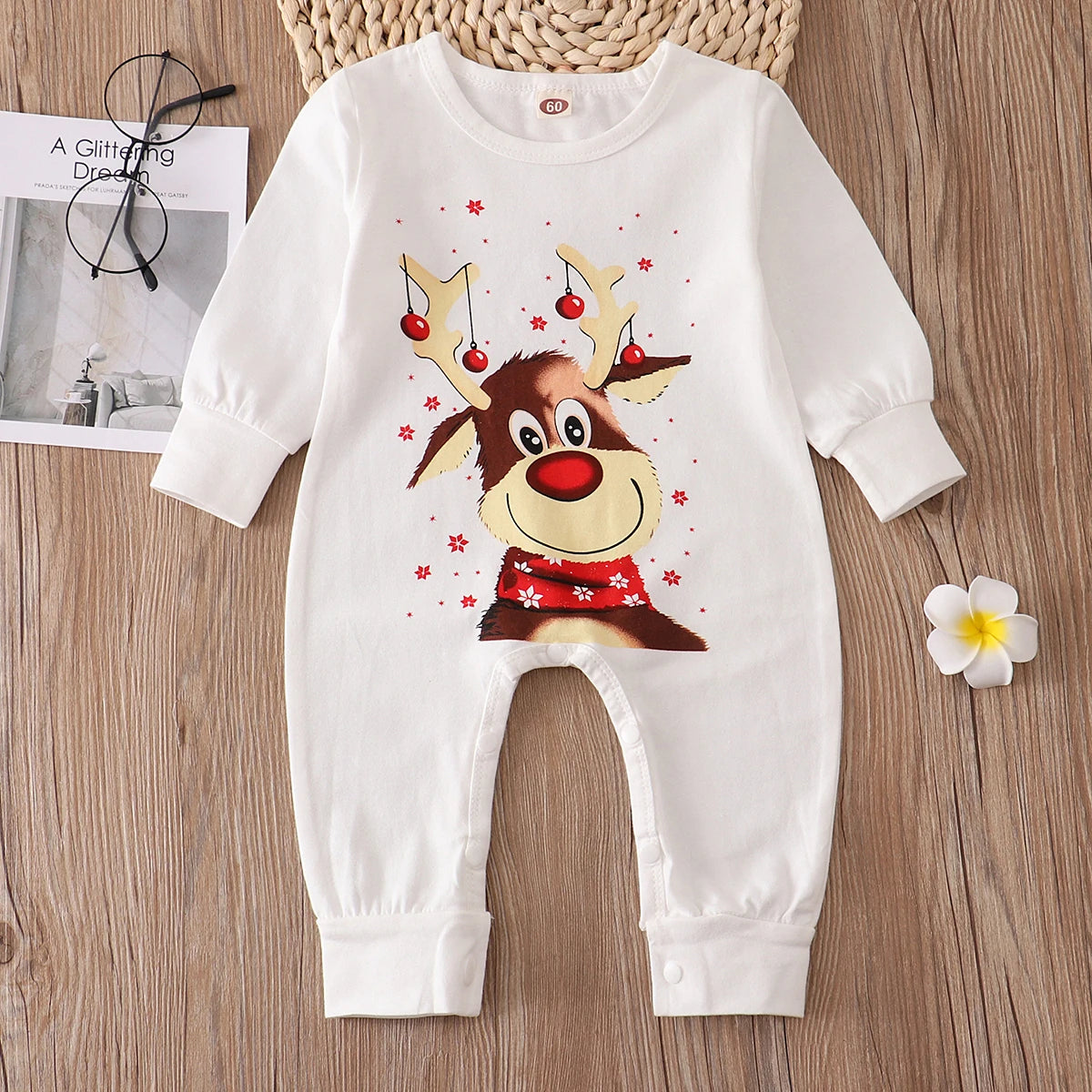 Pyjama de Noël assorti famille imprimé renne – photo 5